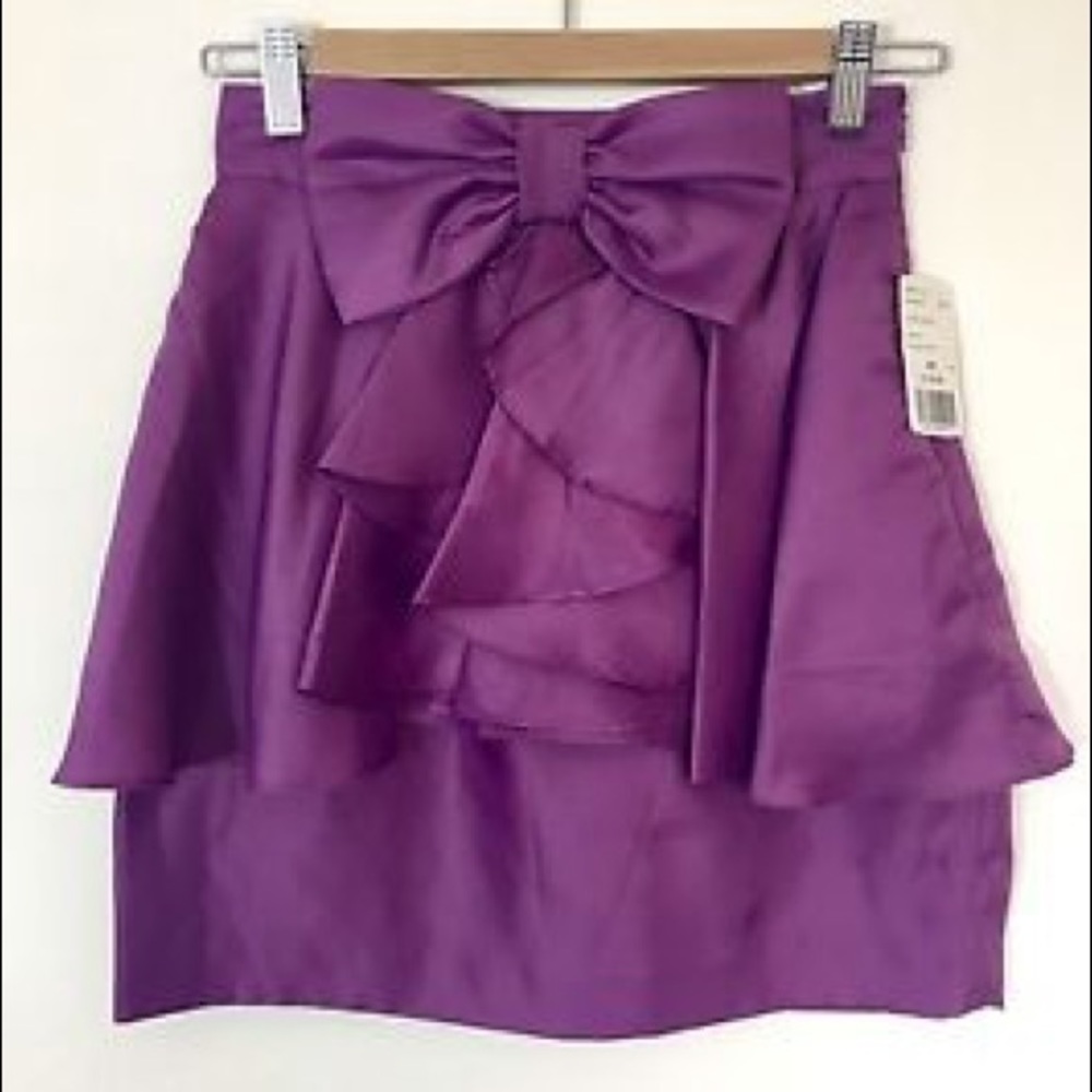 3/$10 Forever 21 purple bow skirt